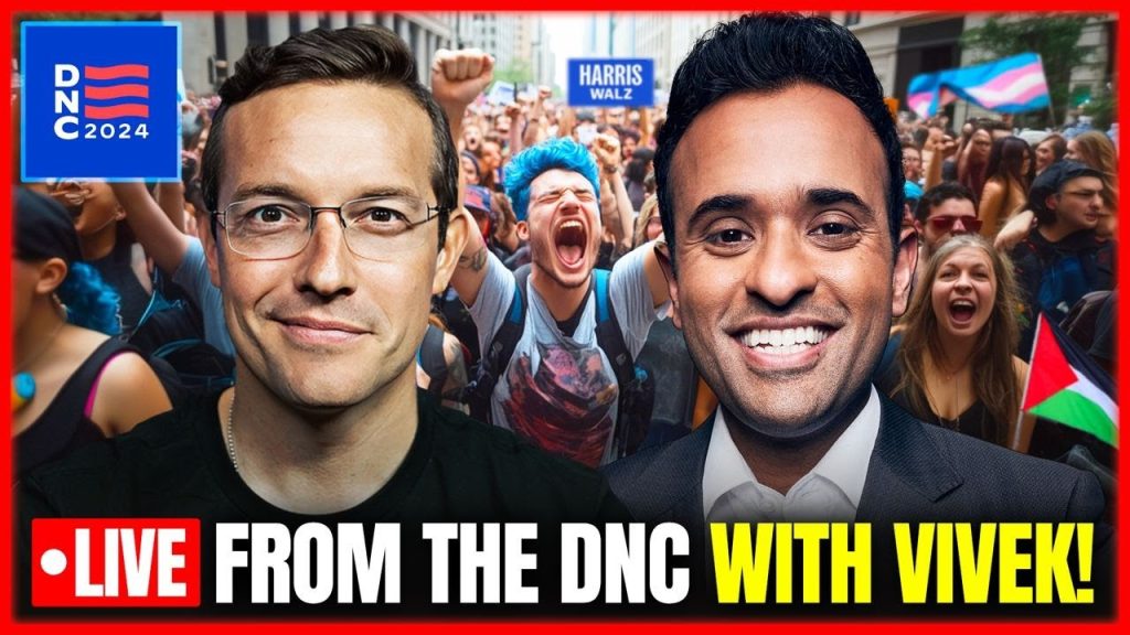 LIVE with VIVEK Right NOW Inside the DNC as Kamala Collapses in CHAOS